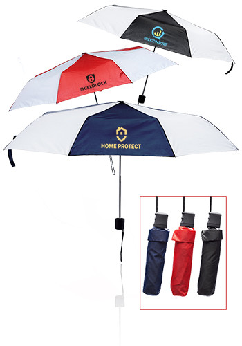 Striped Manual Folding Umbrellas