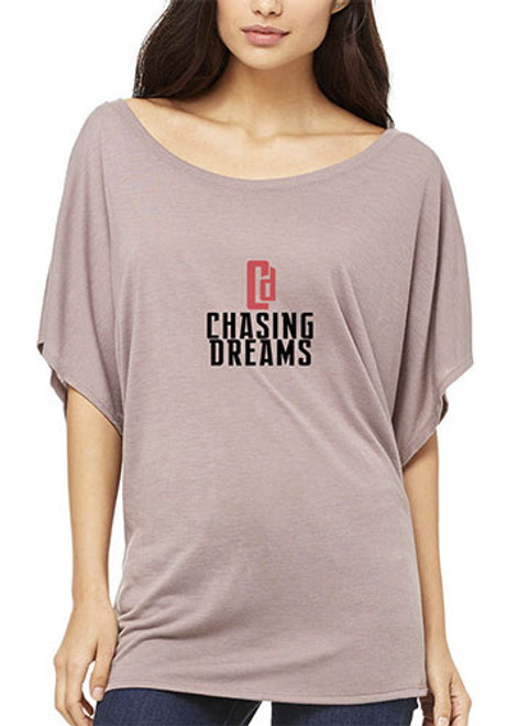 Bella Women's Flowy Draped Sleeve Dolman Tees