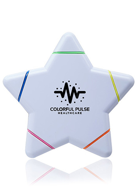 Star Shaped 5 Color Highlighters