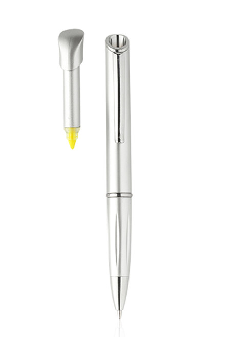Allende Twist Plastic Pens with Highlighter