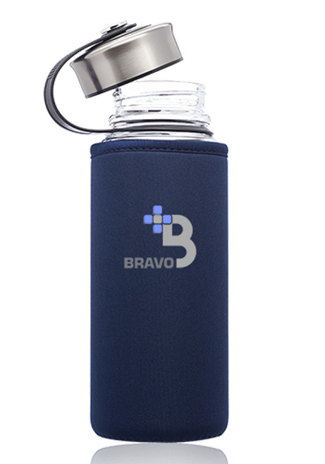 25 oz. Kangaroo Glass Water Bottles in Neoprene Pouch 25 oz. Kangaroo Glass Water Bottles in Neoprene Pouch