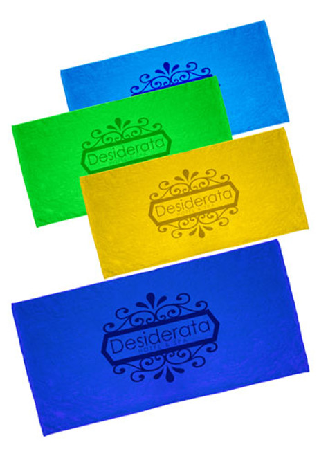 Promotional Velour Beach Towel