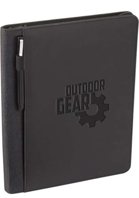 Vienna Heathered Zippered Padfolio