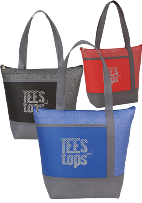 Chrome Non-Woven 9 Can Lunch Coolers Chrome Non-Woven 9 Can Lunch Coolers