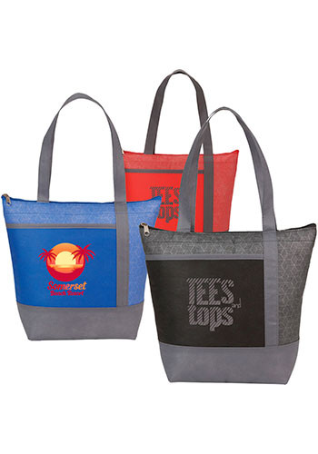 Chrome Non-Woven 9 Can Lunch Coolers
