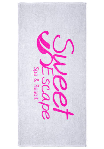 Loop Terry White Beach Towels