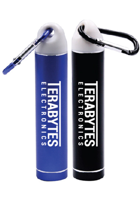 2200 mAH Cylinder Power Banks with Carabiner 2200 mAH Cylinder Power Banks with Carabiner