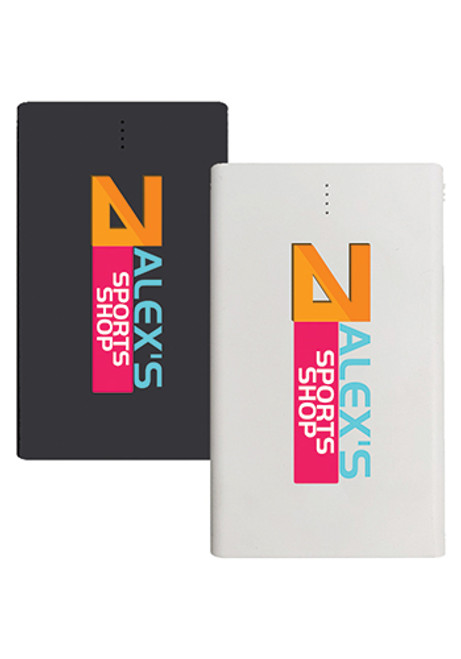2500 mAH Slim Card Power Banks With Apple Adapter