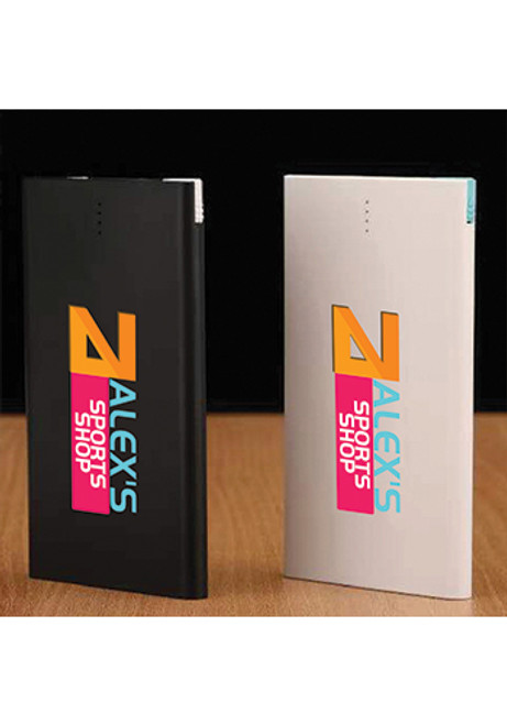 2500 mAH Slim Card Power Banks With Apple Adapter