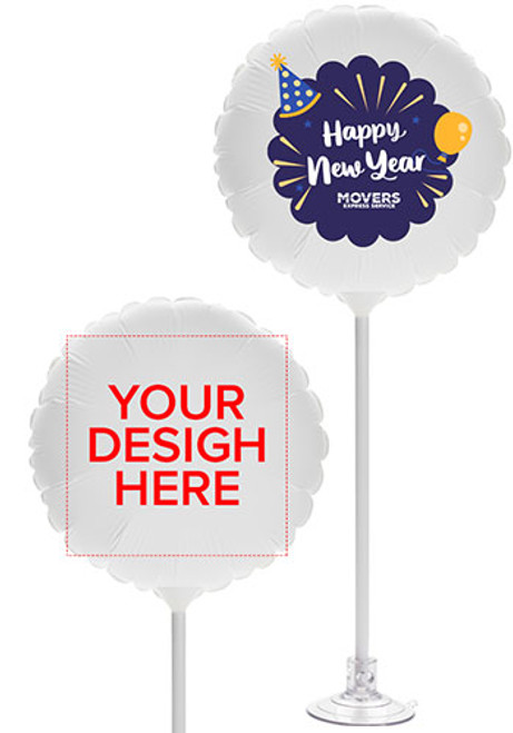 11 Inch Round Balloons with Suction Base 11 Inch Round Balloons with Suction Base