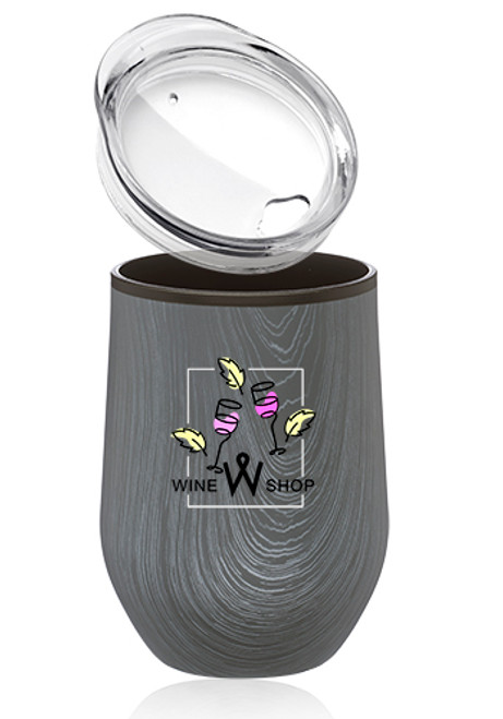 12 oz. Palmera Stemless Wine Glasses with Lid