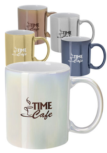 12 oz Iridescent Ceramic Mugs