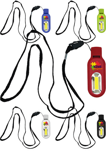 Whistles-COB Light Lanyard - Full Color