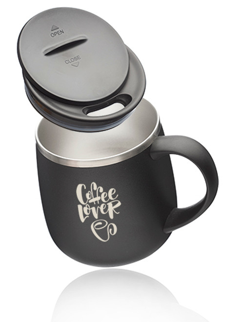 11 oz. Stainless Steel Coffee Mugs with Lid