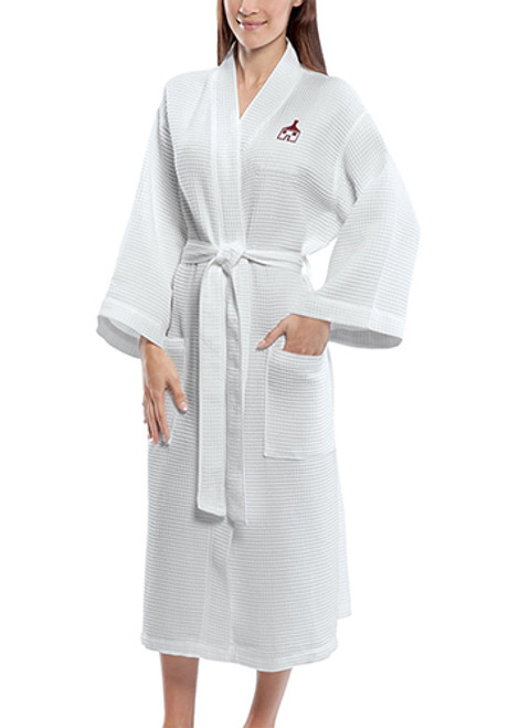 Mid Calf Length Waffle Weave Kimono Robes Mid Calf Length Waffle Weave Kimono Robes
