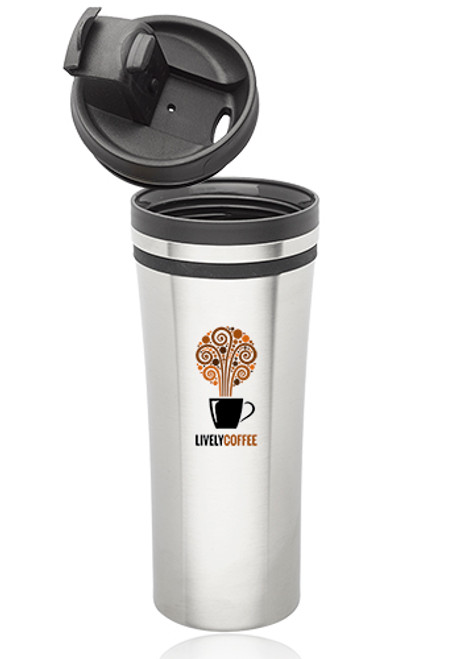 15 oz.  Mia Insulated Stainless Steel Travel Mugs