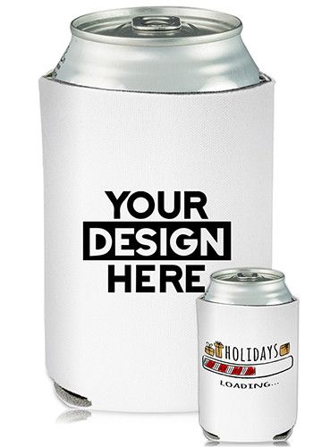 Collapsible Can Cooler Holidays Loading Print