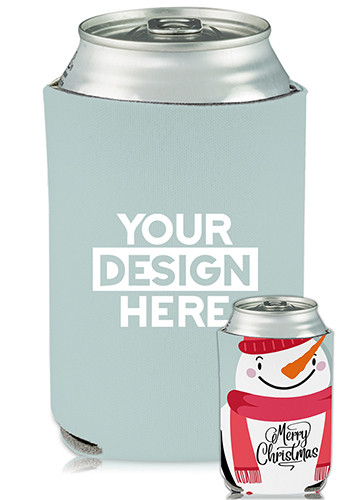Collapsible Can Cooler Snowman Print