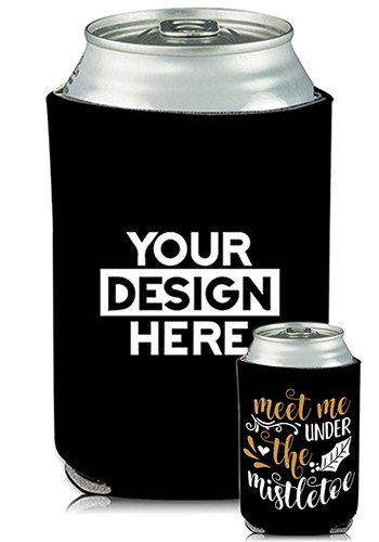 Collapsible Can Coolers Mistletoe Print