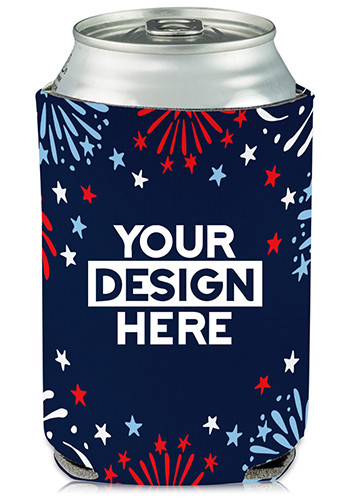 Collapsible Can Coolers Independence Day Print