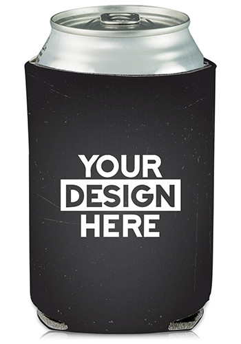 Collapsible Can Coolers Red White and Brew Print