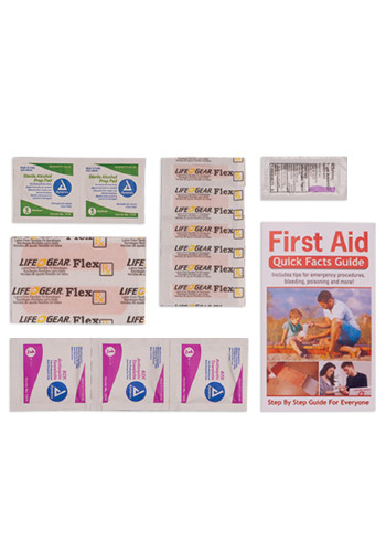 Basic First Aid Kit in Resealable Plastic Bag