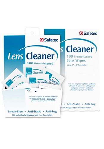 Safetec Lens Cleaning Wipes Box