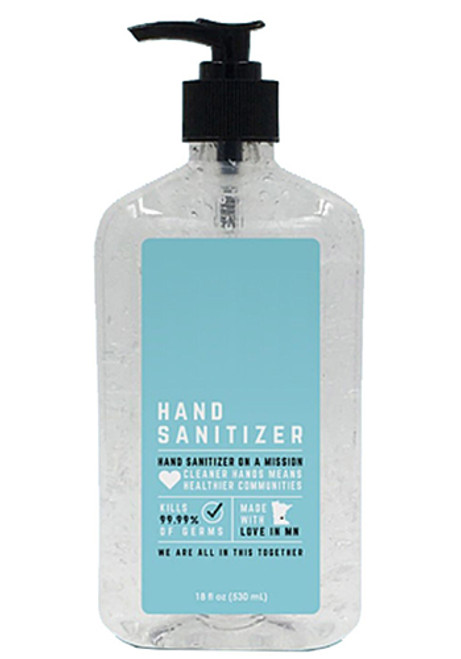 18 Oz USA Made Hand Sanitizers Antibacterial Gel