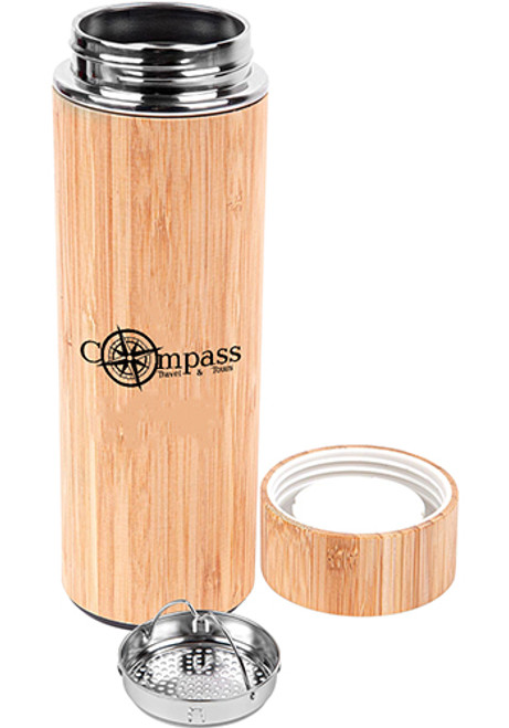 16oz. Vacuum-Sealed Bamboo Bottles