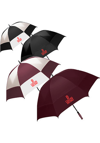 Oversized Checkerboard Golf Umbrellas