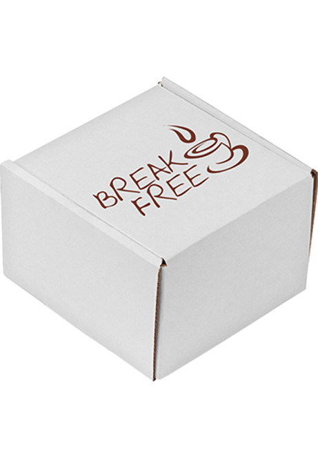 Small White Matte Corrugated Mailer Box