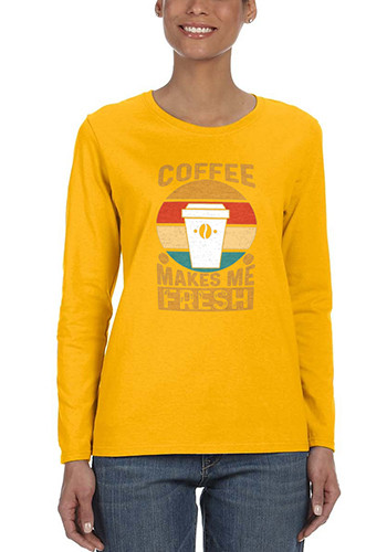 Gildan Heavy Cotton Ladies Long Sleeve Tees