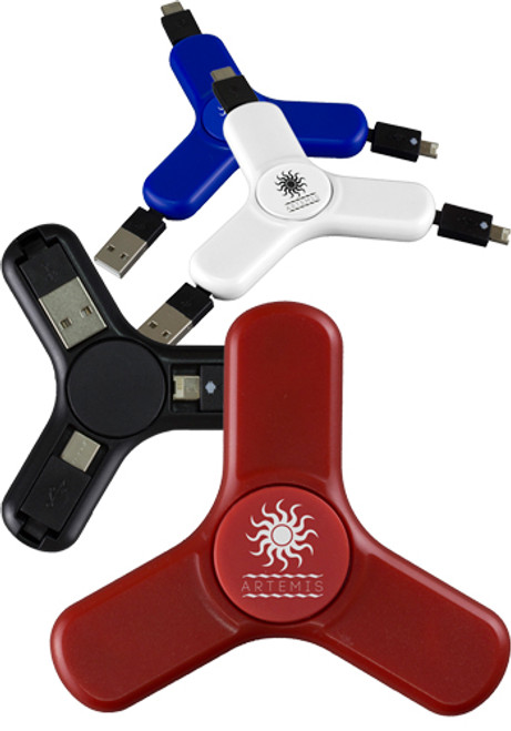 Play and Charge 3-in-1 Charging Cable Spinner Play and Charge 3-in-1 Charging Cable Spinner
