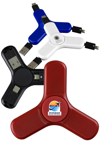 Play and Charge 3-in-1 Charging Cable Spinner