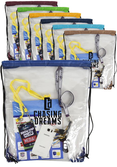 Clear Drawstring Backpack Clear Drawstring Backpack