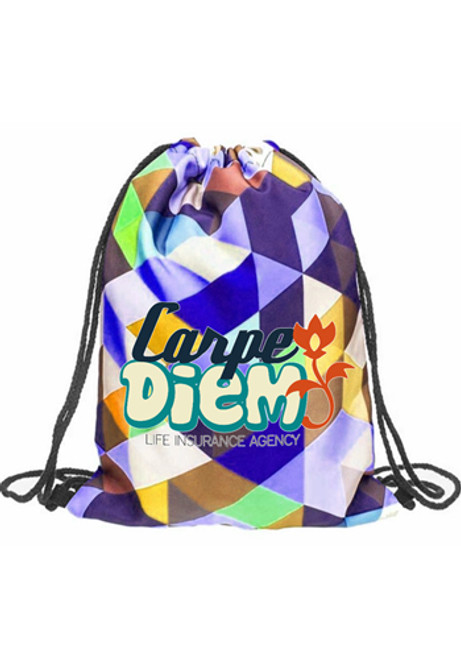 Sublimated Drawstring Backpack Cinch Sports Bag Sublimated Drawstring Backpack Cinch Sports Bag