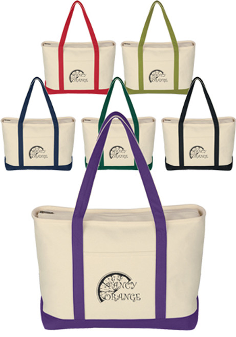 Large Heavy Cotton Canvas Tote Bag