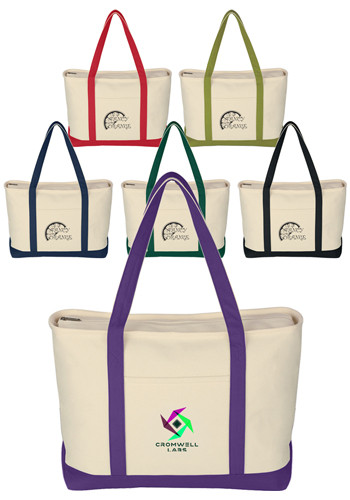 Large Heavy Cotton Canvas Tote Bag