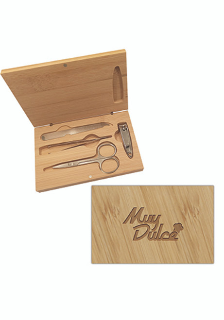 4-Piece Manicure Set in Bamboo Case 4-Piece Manicure Set in Bamboo Case