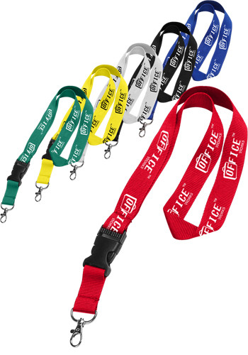 Polyester Lanyards with Detachable Buckle Release