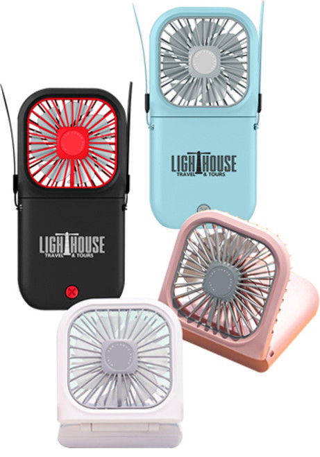 Folding Neck Power Bank Fan
