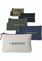 Avery Cotton Zippered Pouch