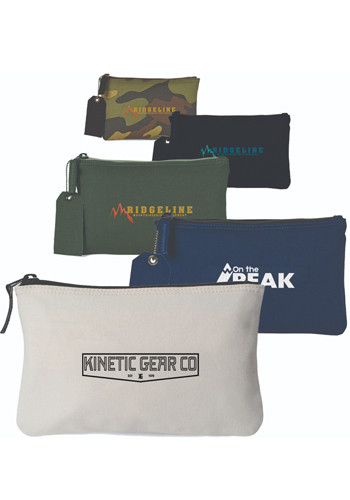 Avery Cotton Zippered Pouch