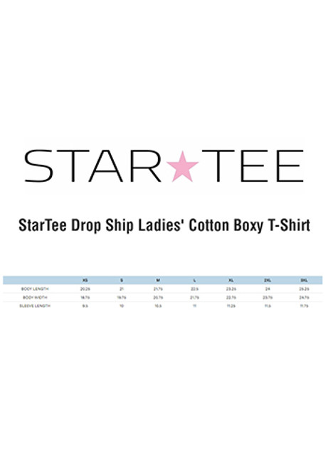 StarTee Ladies' Cotton Boxy T-Shirt