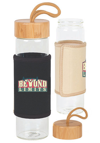 18.5 oz Serenity Bamboo Glass Bottle