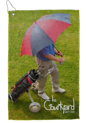 12 x 18 Sublimated Microfiber Golf Towel