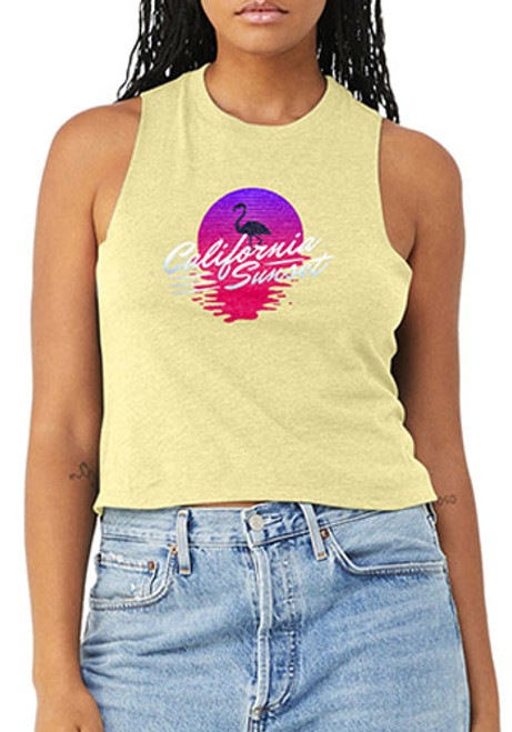 Bella Canvas Ladies' Racerback Cropped Tank Top