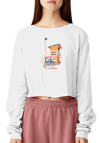 Bella Canvas Ladies' Cropped Long Sleeve Shirt