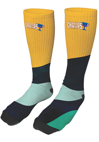 Wye Dye Sublimated Crew Socks