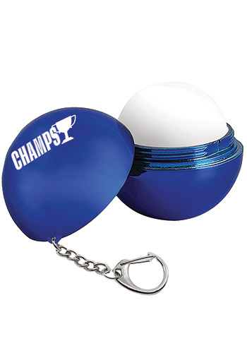 Metallic Lip Balm with Keychain